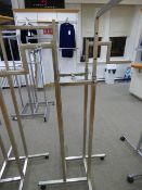 *Brushed Stainless Steel Swastika Style Garment Rail