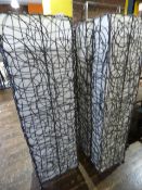 *5 Rattan & Calico  Floor Lights - no Electrics