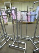 *Silver Swastika Style Garment Rail