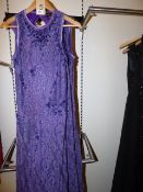 *5 x A Star is Born Full Length Evening Dresses - Lilac with Beaded Detail