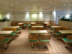 *9 Combination 4 Seat Chair and Table Sets with Upholstered Seats and Bergere Paneled Back