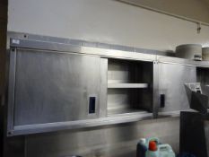 *Pair of Stainless Steel Wall Mounted Wall Cupboards