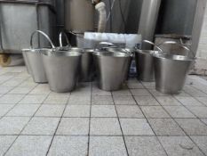 *9 Stainless Steel Buckets