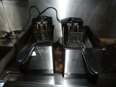 2 Cookworks Counter Top Deep Fat Fryers