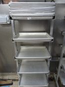 *Aluminium Tray Rack Complete with 14 Aluminium Trays