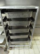 *Aluminium Storage Unit with Bain Marie Inserts