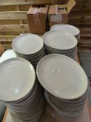 *Approximately 200 Athena Hotel ware Oval Plates - White
