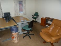 *Contents of the Office including 2 Desktop PC Office Chairs etc