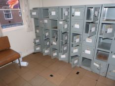Contents of the Staff Room which Includes 8 Banks of Cubicle Lockers, Seating etc