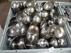 *Tray of Stainless Steel Sundae Dishes