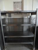 *4 Tier Stainless Steel Shelf Unit