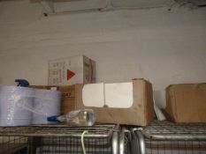 *Assorted Cleaning Cloths, Disposable Vinyl Gloves etc, Blue Roll and Stainless Steel Cleaner etc