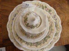Royal Doulton Spring Set of 3 Graduated Plates and Covered Dish