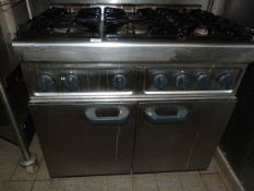 *Lincat 6 Burner Commercial Gas Cooker over Oven