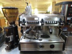 *Laspaziale 2 Head Espresso Coffee Maker Complete with Coffee Grinder and Accessories