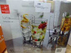 *LUNA TALL TUMBLERS 16PCE
