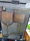 *MARMONDE PAIR TABLE LAMPS