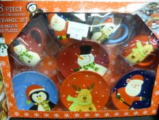 *XMAS MUG/PLATES 8PCE