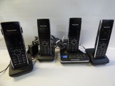 *PANASONIC QUAD DECT BLACK