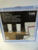 *CLEAR GLASS TOUCH LAMPS