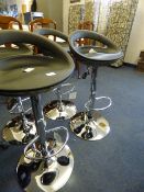 *BLK GASLIFT BARSTOOL  2PK