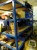 *Piece of Fabricated 4 Tier Wood Shelving