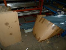 *Box Containing Adjustable Shelving Complete with Wood Boards