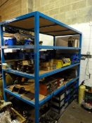 *Piece of Fabricated 4 Tier Wood Shelving