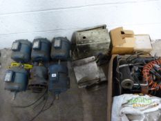 *6 Electric Motors Control Panels etc