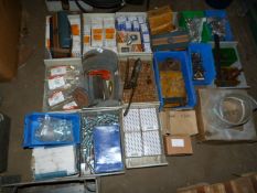 *Assorted Countersunk Screw, Nuts, Bolts Fixings, Grinding Wheels etc - approx 18 Boxes