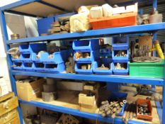 *Contents of Shelving which Include Engine Parts, Files, Assorted Cogs and Gears etc