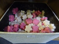 *BOX CONTAINING A LARGE QUANTITY OF SCENTED SOAPS