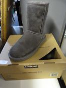 *Pair of Lady's Sheepskin Boots Grey Size 6