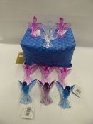 *BOX CONTAINING 9 HUMMING BIRDS