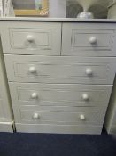 *WHITE CHEST OF 5 DRAWERS