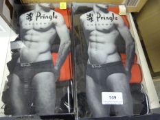 *2 Packs of 4 Pringle Briefs Size Small