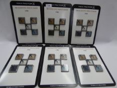 *6 MAX FACTOR COLOUR EYE SHADOW PACKS