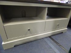 *Grey and Dark Wood Home Entertainments Unit