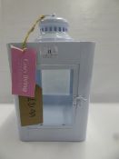 *POWDER BLUE CANDLE LANTERN