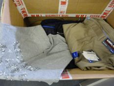 *Box containing Mixed Clothing including Superdry T-Shirts , Gents Trousers , Winter Jackets etc