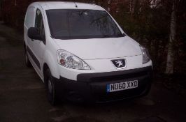 *PEUGEOT VAN REG:NU60XXD Mileage: 42581