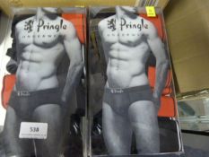 *2 Packs of 4 Pringle Briefs Size Small