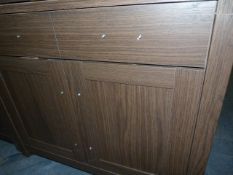 *2 Door Sideboard Unit in Dark Wood Finish