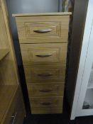 *Chest of 5 Drawers in Light Oak Finish