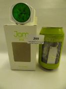 Jam Time Watch with Green Face and White  Strap