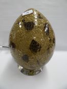 *SHATTERED GLASS EGG TABLE LAMP