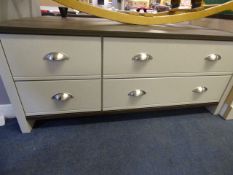 *Grey and Dark Wood Chest of Drawers