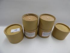 *2 DESIGNER WOOD STYLE CANDLES