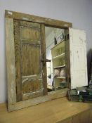 *SHABBY CHIC STYLE MIRROR ENCLOSED BY DOUBLE DOORS