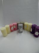 *11 ASSORTED PEARL CANDLES